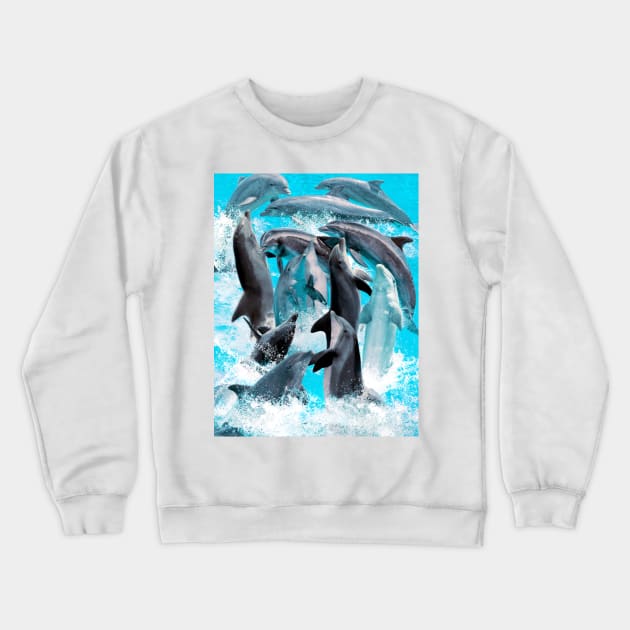 Dolphins Crewneck Sweatshirt by MaxencePierrard